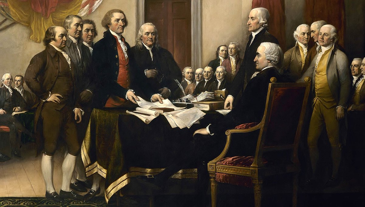 TravisCountyYRs's tweet photo. John Trumbull's rendition of discards, losers, and rejects, 1776, according to @JohnCornyn and @KarlRove https://t.co/GoLTpL6kxD
