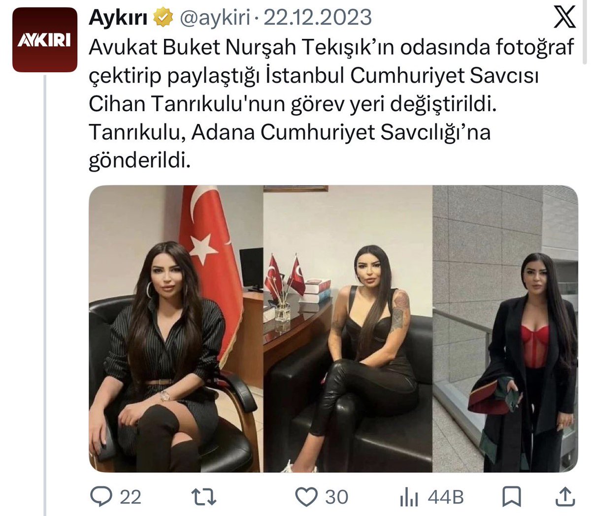 batuhancolak33's tweet photo. Aynı konuyla ilgili 4 içeriğimize daha erişim engeli geldi.

Bunlara hangi gerekçeyle erişim engeli getirilebiliyor?

Savcı odasından “Ben asla kaybetmem; ya kazanırım ya da öğrenirim.” diye paylaşım yapan ben miyim?

Değişik bir hâl… 

Birileri yanlış yapıyor, o yanlışla ilgili soruşturma başlatılıyor. 

Sonra gün geliyor, yanlışı yapanlar olayı haberleştirenlere yasak getiriyor.