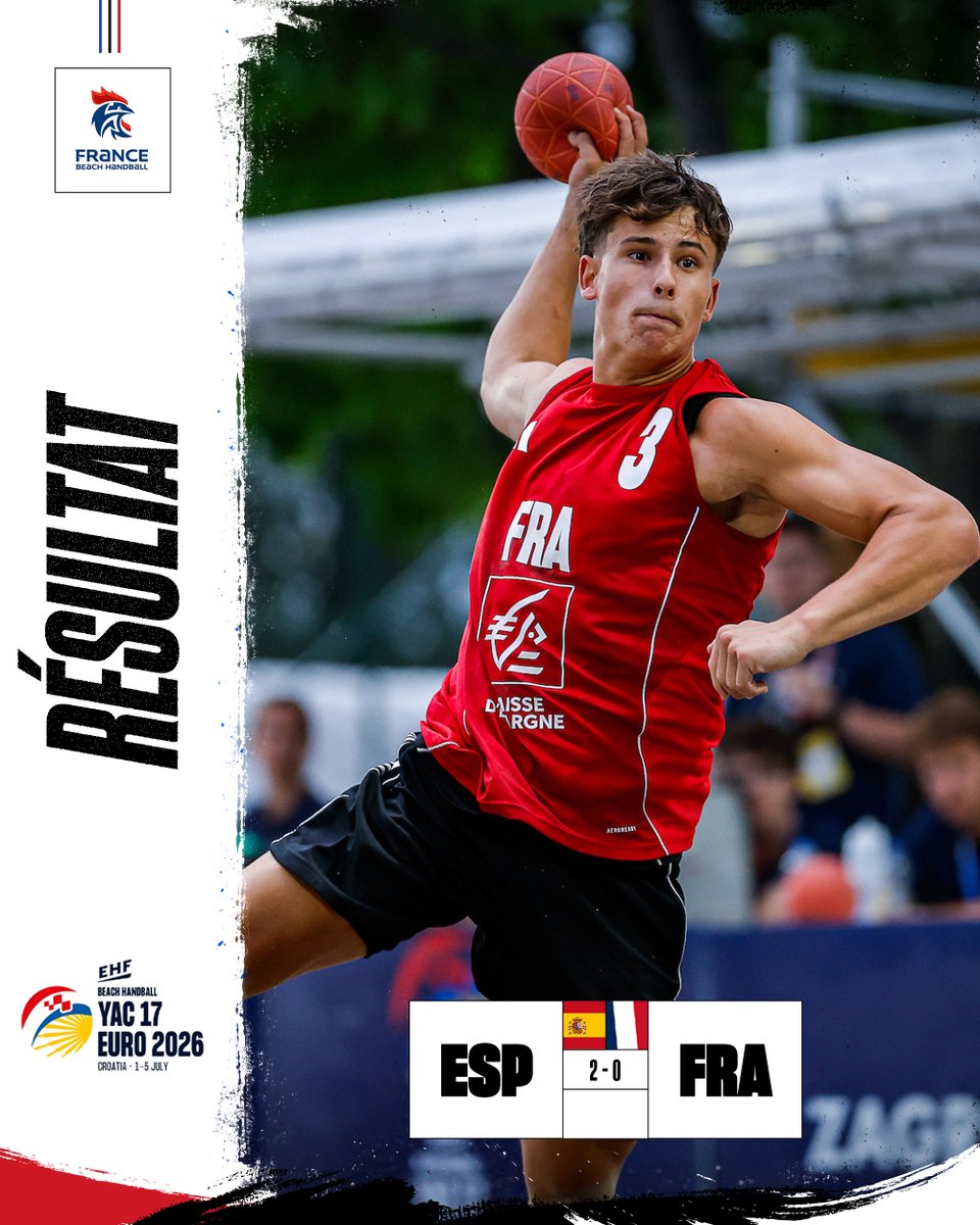ffhandball's tweet photo. Fin du tour préliminaire ! 🏖️🔥

Les équipes de France féminine et masculine  U17 de Beach Handball sont qualifiées pour le tour principal de l'EHF Euro U17 2026 💙💪

L'aventure continue 🔥

#BleuetFier #BeachHandball #YAC17 #EHFEuro2026 https://t.co/ScuyDCKwvB