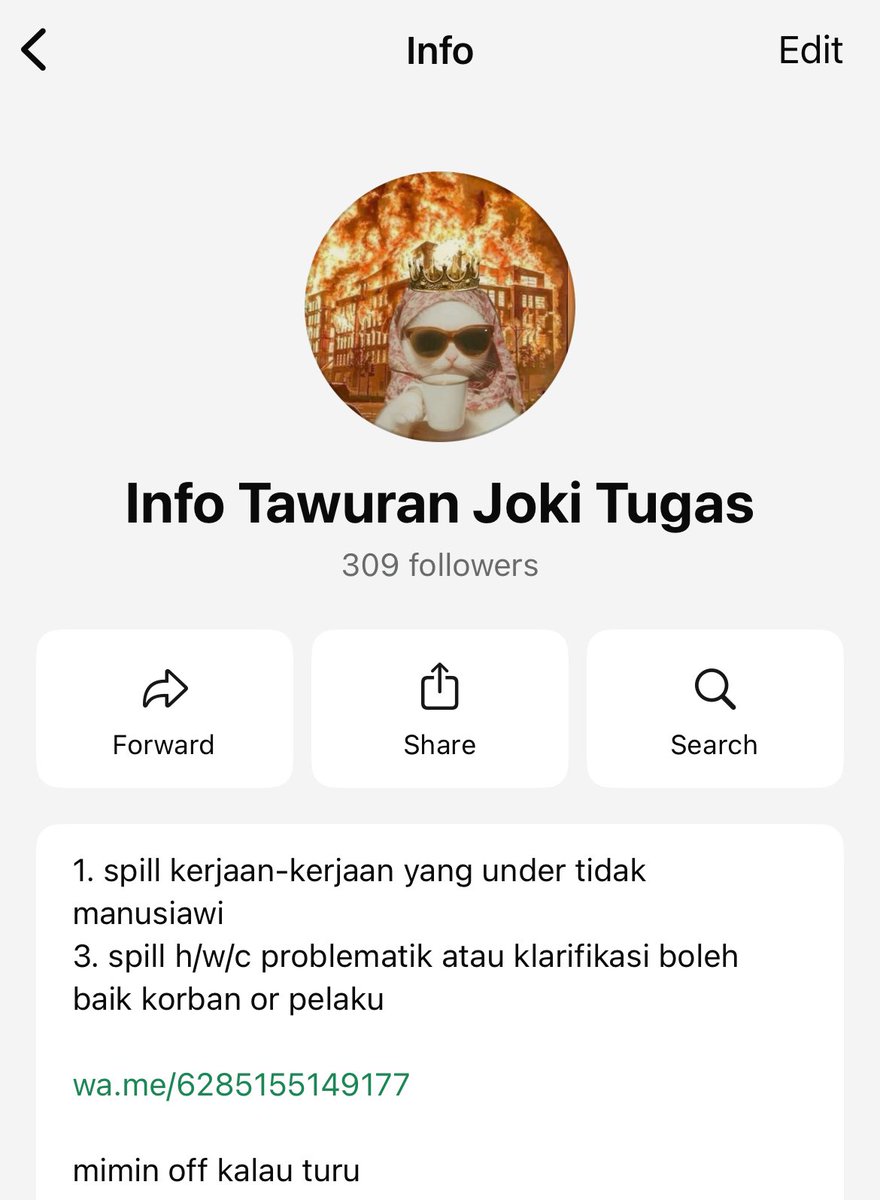 crushkarina33's tweet photo. hai buat para BA Joki, grup by paper create saluran khusus untuk spill harga under tidak manusiawi dan laporan h/w/c problematik di WA mari yg berkenan gabung bisa langsung join aja ke link ini: 
https://t.co/bRcRxDLH3s
jangan lupa lapor ke mimin dg kronologi yg lengkap yaa https://t.co/OVci4ChnCr
