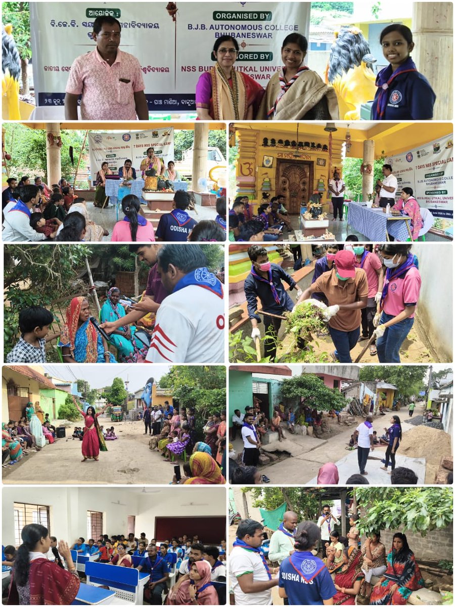 BJBAutonomous's tweet photo. The NSS Unit of BJB Autonomous College successfully concluded its 7-day Special Camp (23–29 June 2026) at Panchamana, Bankuala, promoting service, leadership, and community engagement under the motto "Not Me, But You."
Together, we learned, served, and inspired
@DHE_Odisha https://t.co/pnInbA6fUL