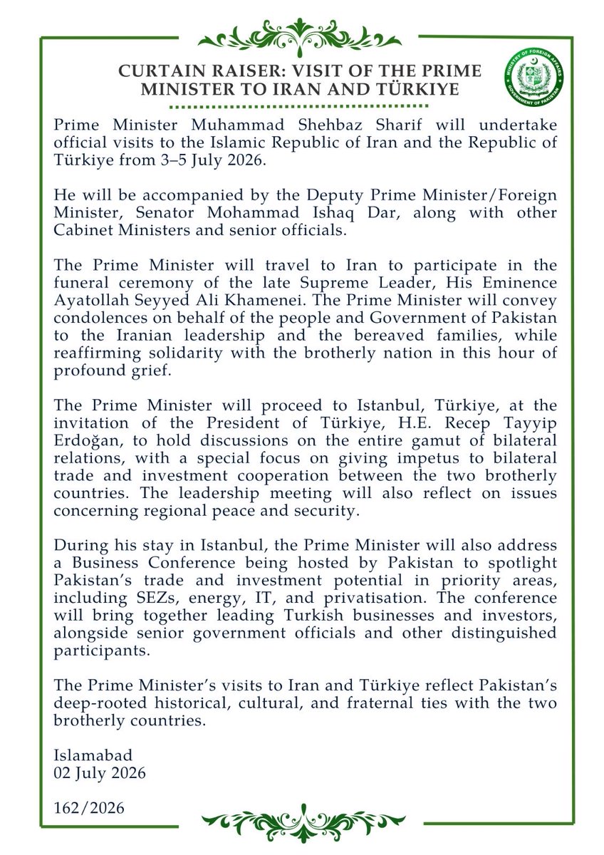 Ministry of Foreign Affairs - Pakistan tweet media