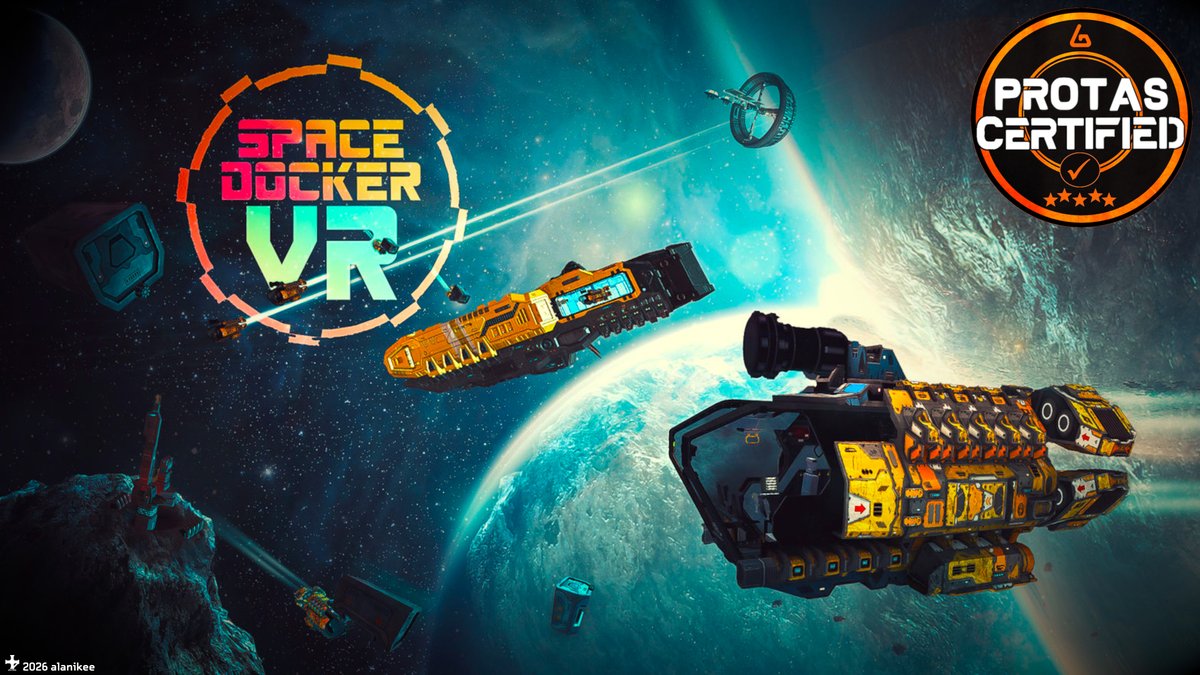 Alanikee's tweet photo. 🚨"Protas Certified" Giveaway with @ProTubeVR🚨#SpaceDockersVR on #PSVR2 feels like it was tailor made for a dual Protas setup &amp; makes navigating the vacuum of space so satisfying and enjoyable.
Check the thread for how to enter for a chance to win a full Protas bundle. https://t.co/u4aYTaPO6n
