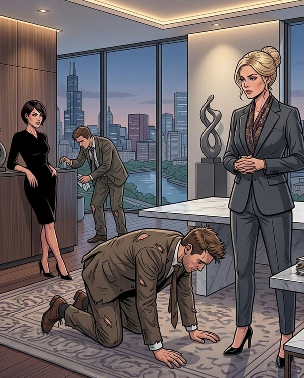 MyFemdomRules's tweet photo. Men do all the work in this office https://t.co/TsBCBDRxRX