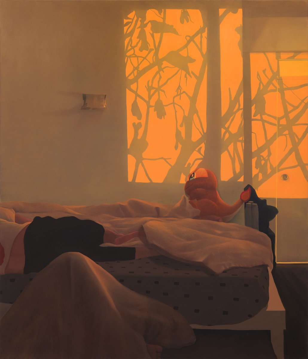 compositioning's tweet photo. Paintings by Lakshya Bhargava (2024-2026) 

Bhargava's paintings portray the people he holds closest as an act of gratitude toward his chosen family, using portraiture to search for a sense of home. https://t.co/RpQmnYaMwr