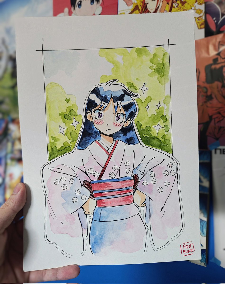 FoxPuar's tweet photo. Rei Hino (Sailor Mars) painted with watercolors ^_^
#watercolor #anime #sailormars #sailormoon #fanart #artwork #painting #artistsonx https://t.co/aasjPsoe4B