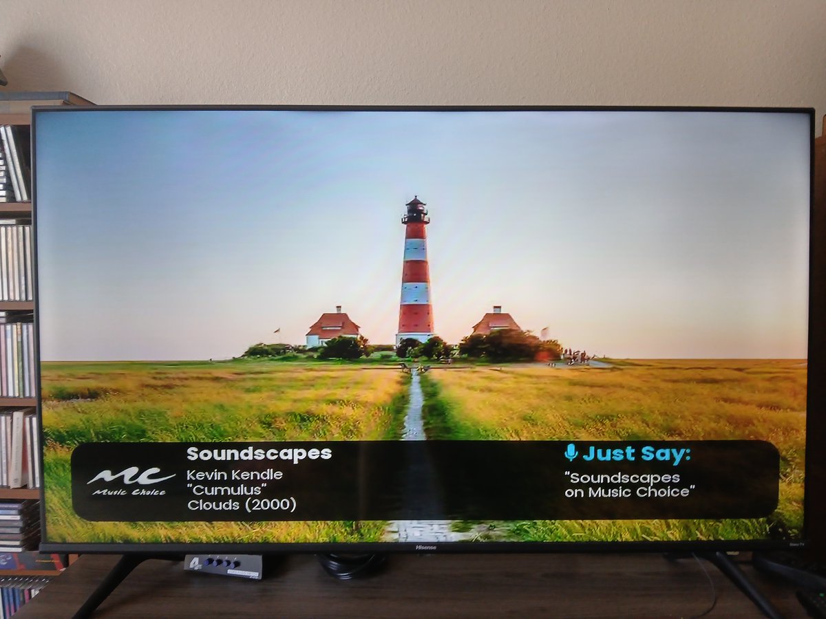 BritNB97's tweet photo. @MusicChoice I'll tell ya, I thought I'd never hear this catchy tune on the Soundscapes channel again until this afternoon! Thanks, Music Choice! 😊 https://t.co/WQjGyn5fzL