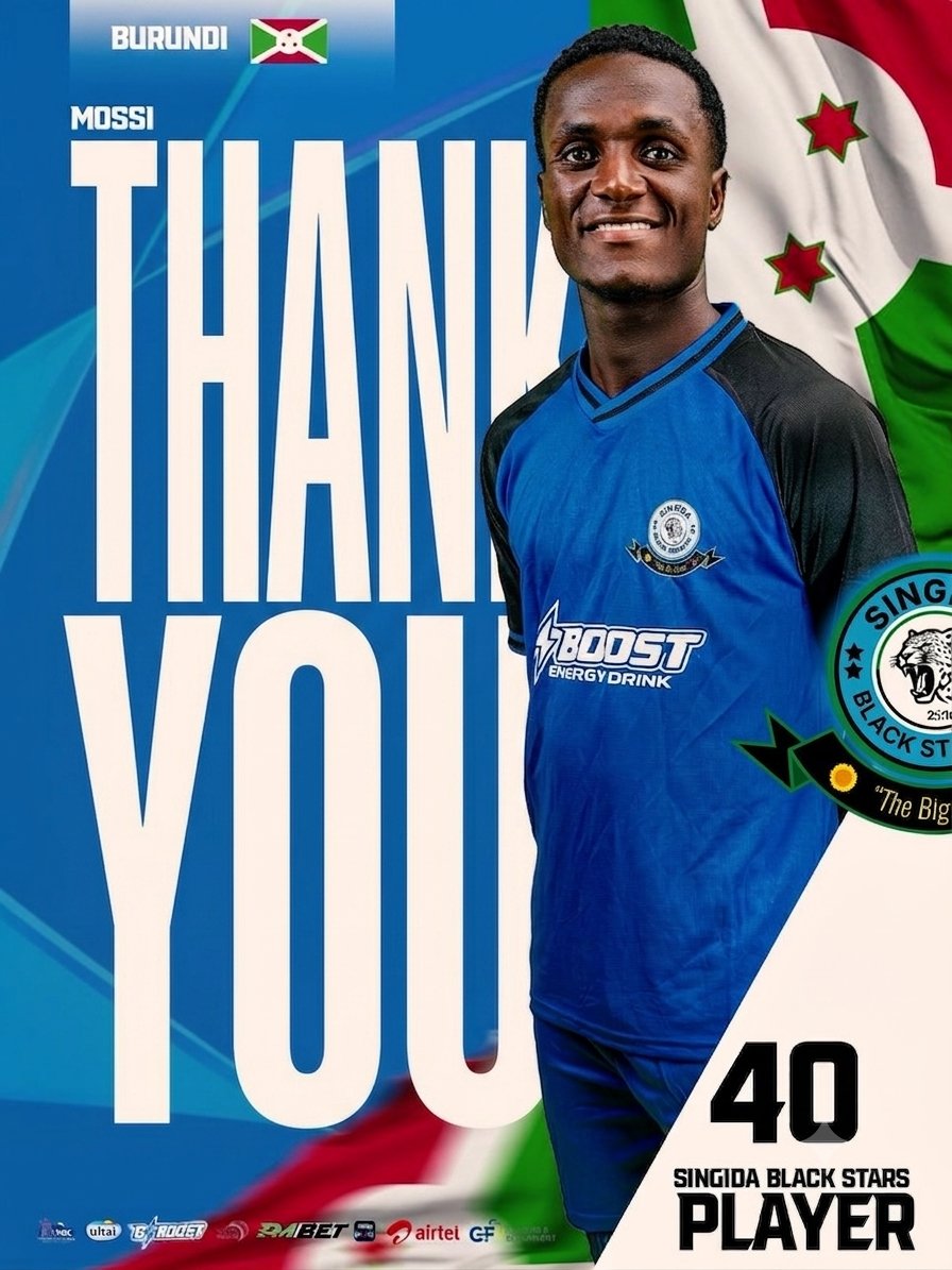 singidabssc's tweet photo. TAARIFA KWA UMMA.

Klabu ya Singida Black Stars inathibitisha kufikia makubaliano ya kumuuza mshambuliaji wetu, Mossi Nduwumwe, kwenda klabu ya Yanga kwa ada ya uhamisho wa Dola za Kimarekani 250,000 ($250,000).

Tunapenda kumshukuru Mossi kwa mchango wake mkubwa
Asante sana. https://t.co/AroJmNbsWN