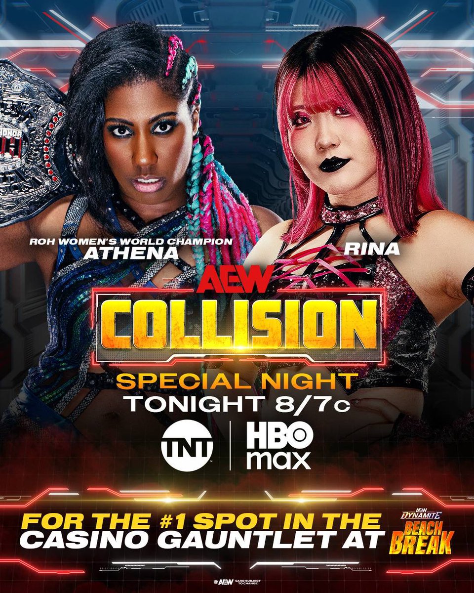 RINA_STARDOM's tweet photo. TONIGHT🖤🩷

Pink♡Devil
AEW Debut!!!!!!

 #AEWCollision
 #STARDOM 
 #RINA https://t.co/uziWRGjSq0
