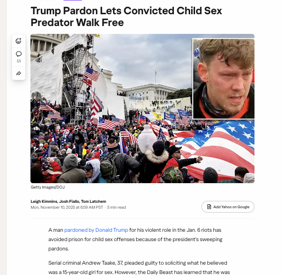 BennyAce's tweet photo. On the other hand, Tom and the MAGA GOP take the opposite position:  only NATIVE BORN sexual predators should be given a break. https://t.co/adMoX2DvB1