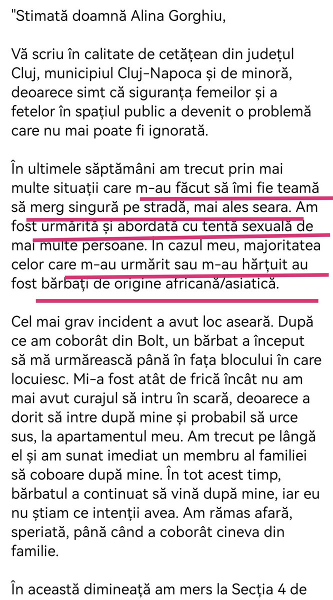 TCovid1984's tweet photo. Fetele din Cluj ii scriu infricosate Alinutei sa le apere de eroii care le aduc mancare la usa. N-au vrut ele o tara ca afara? In Paris e la ordinea zilei asta cu hartuirea verbala si sexuala a femeilor, mai ales in cartierele "populare". Slava! https://t.co/1EpNfkkPQg