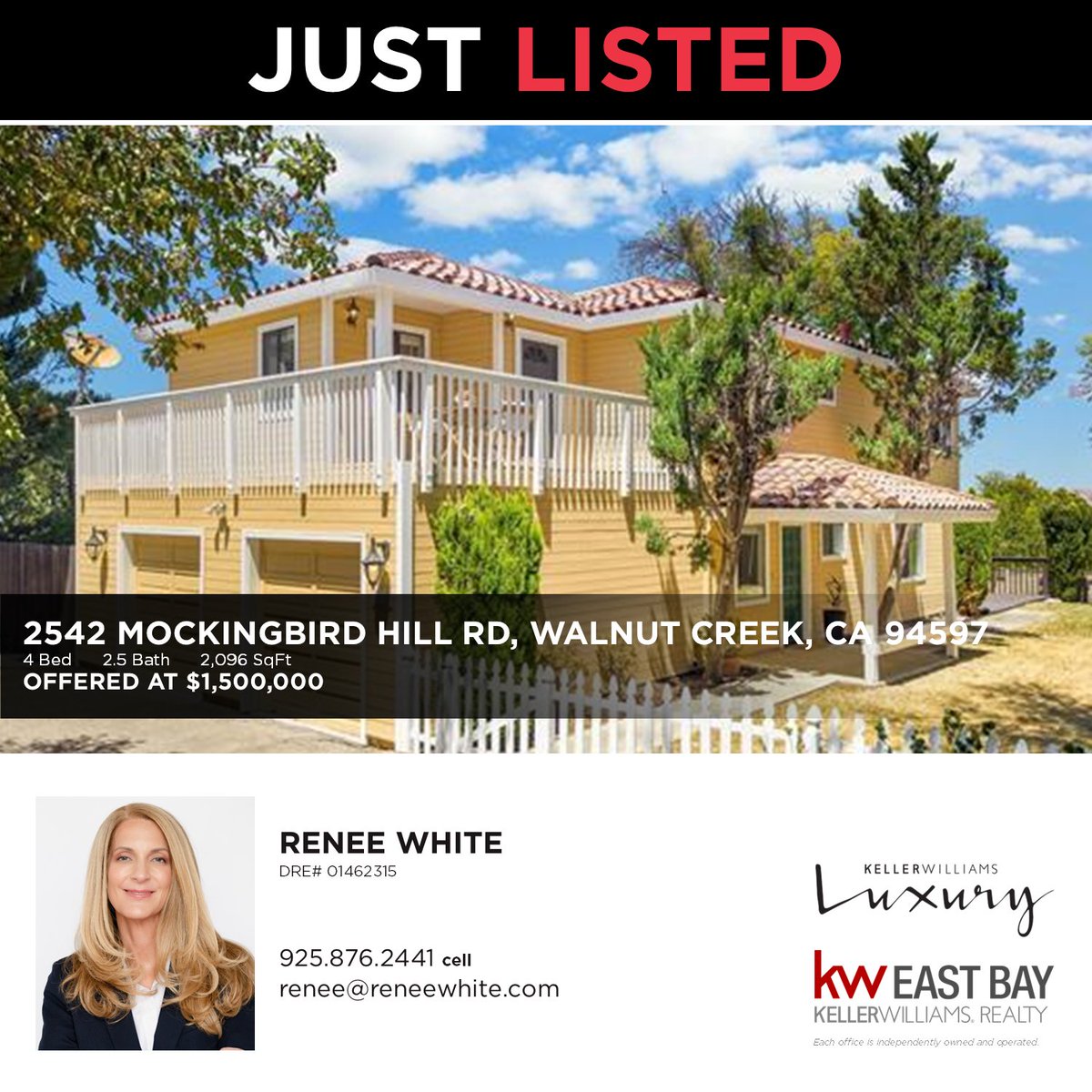 kweastbay's tweet photo. 2542 Mockingbird Hill Rd, Walnut Creek, CA 94597- Just Listed by Renee White!

#kellerwilliams #bayarearealestate #bayarearealtor https://t.co/ueSoaPndNs