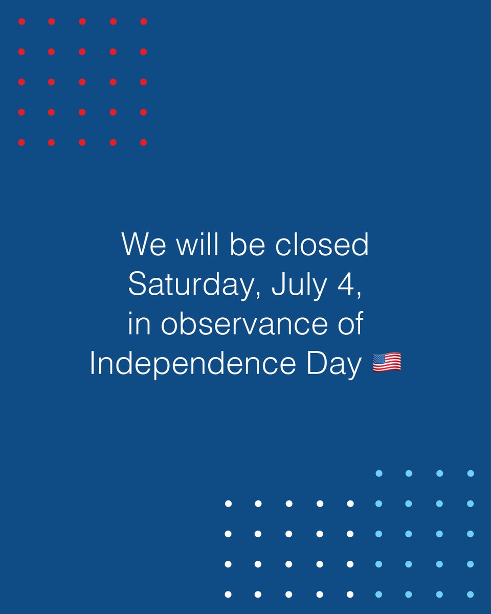 USPS's tweet photo. The Post Office™ will return to normal business hours on Monday, July 6 🗓️ https://t.co/mJJKq4V3Xl