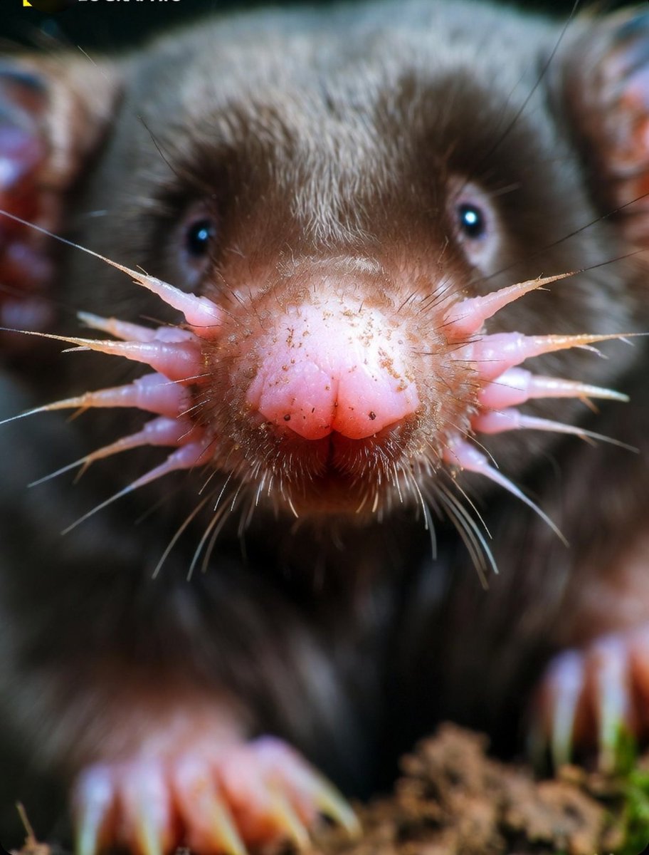 EntertainLab's tweet photo. This animal looks like it came from another planet.

It’s called the Star-nosed Mole. It has 22 fleshy tentacles on its face that move at insane speed — up to 13 times per second — and it uses them like ultra-sensitive fingers to feel its way around underground.

It can actually smell underwater by blowing bubbles and sucking them back in. And get this: it’s one of the fastest eaters in the animal kingdom, identifying and eating prey in under 120 milliseconds.

Honestly, nature was just showing off with this one.