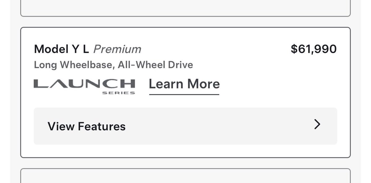 niccruzpatane's tweet photo. Tesla has OFFICIALLY launched the six-seater Model Y L in the US! 

• $61,990 for Launch Series Trim 
• 12 months of FSD with Launch Series (Subscription begins after)
• New 20” UberHelix wheels
• Zen Grey Interior 
• Cosmic Silver Paint https://t.co/gf0tFNhBwv
