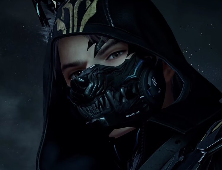 Dreambigtheory's tweet photo. You all know how I love the wolf concept hihi and since Joon sometimes designs masks for Ian, it would be so dope to see him in this kinda style some day 🥹✨🖤 (pics for inspo ) https://t.co/jlhNSZLkRz