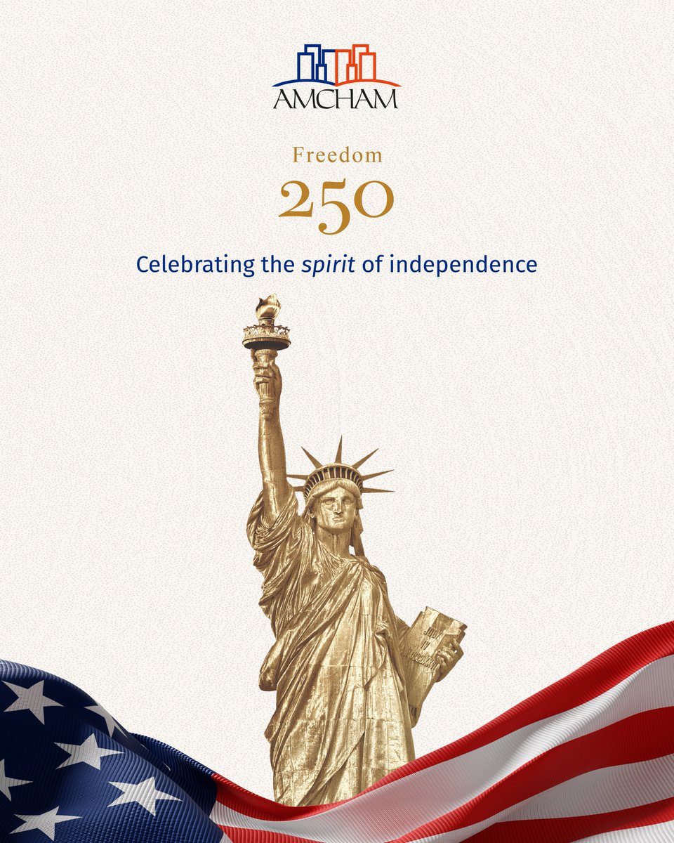 amchamperu's tweet photo. ¡Estados Unidos cumple 2️⃣5️⃣0️⃣ años de independencia! 🇺🇸 🎉 🗽

Este sábado 4 de julio, se cumple un cuarto de milenio de historia que sigue escribiéndose, y que también es parte de la nuestra. https://t.co/PHq52oZ3x5