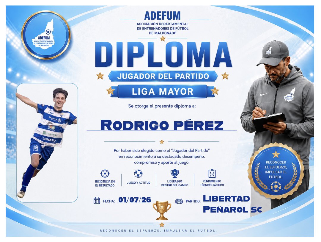ADEFUM1's tweet photo. JUGADOR DEL PARTIDO https://t.co/zbRQI3h7yc