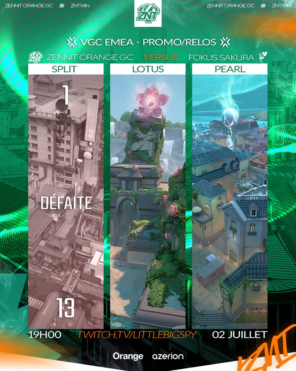 zennit_gaming's tweet photo. Premo/Relos GC | ❌ Défaite - Game 1

Un début compliqué, on part en game 2 

🆚 @FOKUSValorant Sakura

⭕ En direct sur : https://t.co/MyfRN8bAIm https://t.co/xqHmvE6zc6