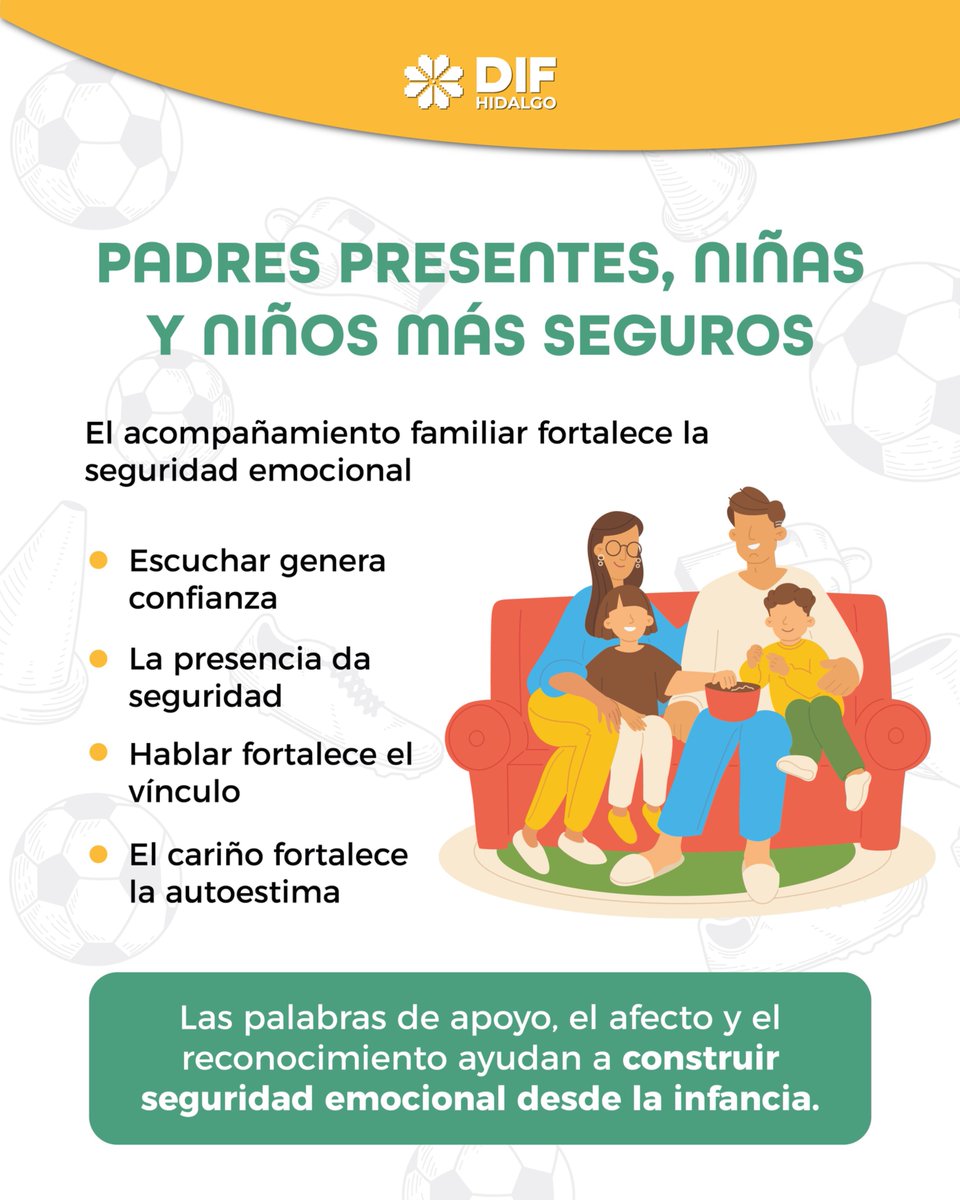 difhgo's tweet photo. El acompañamiento familiar brinda a #NNA la confianza para crecer, expresar sus emociones y enfrentar los retos de la vida. En #LaFamiliaDIFH, creemos que una infancia acompañada es una infancia más segura, feliz y llena de oportunidades. 

#EsPorTi https://t.co/o7j1g0snNL