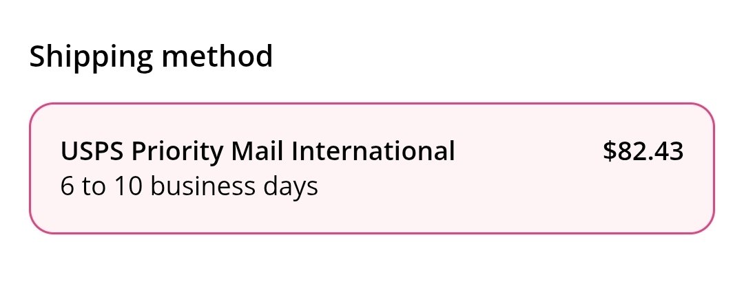 nyanthyy's tweet photo. shipping is actually bs over here in canada. i live decently close to the US border, and its 82 BUCKS? i pick a random north dakota address and its ONLY 10?????? i just want my 15 dollar jem..... https://t.co/1bK40xowa1