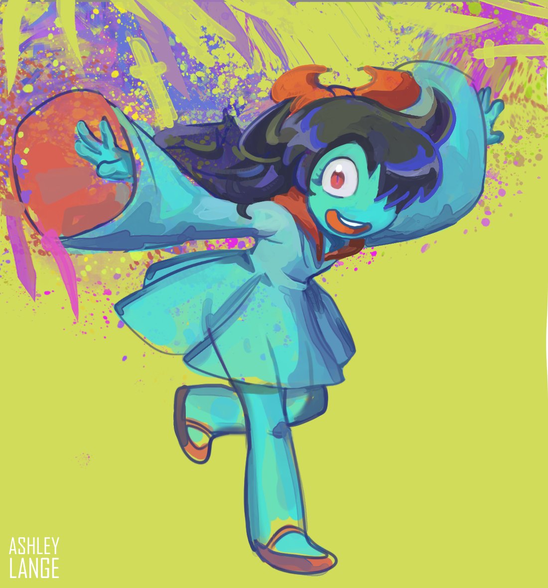 Ashlelang's tweet photo. #Deltarune continuing to be the only series that consistently make me doodle 8| Aqua's too cute. Who's your favorite? https://t.co/YQlKTEhTTZ