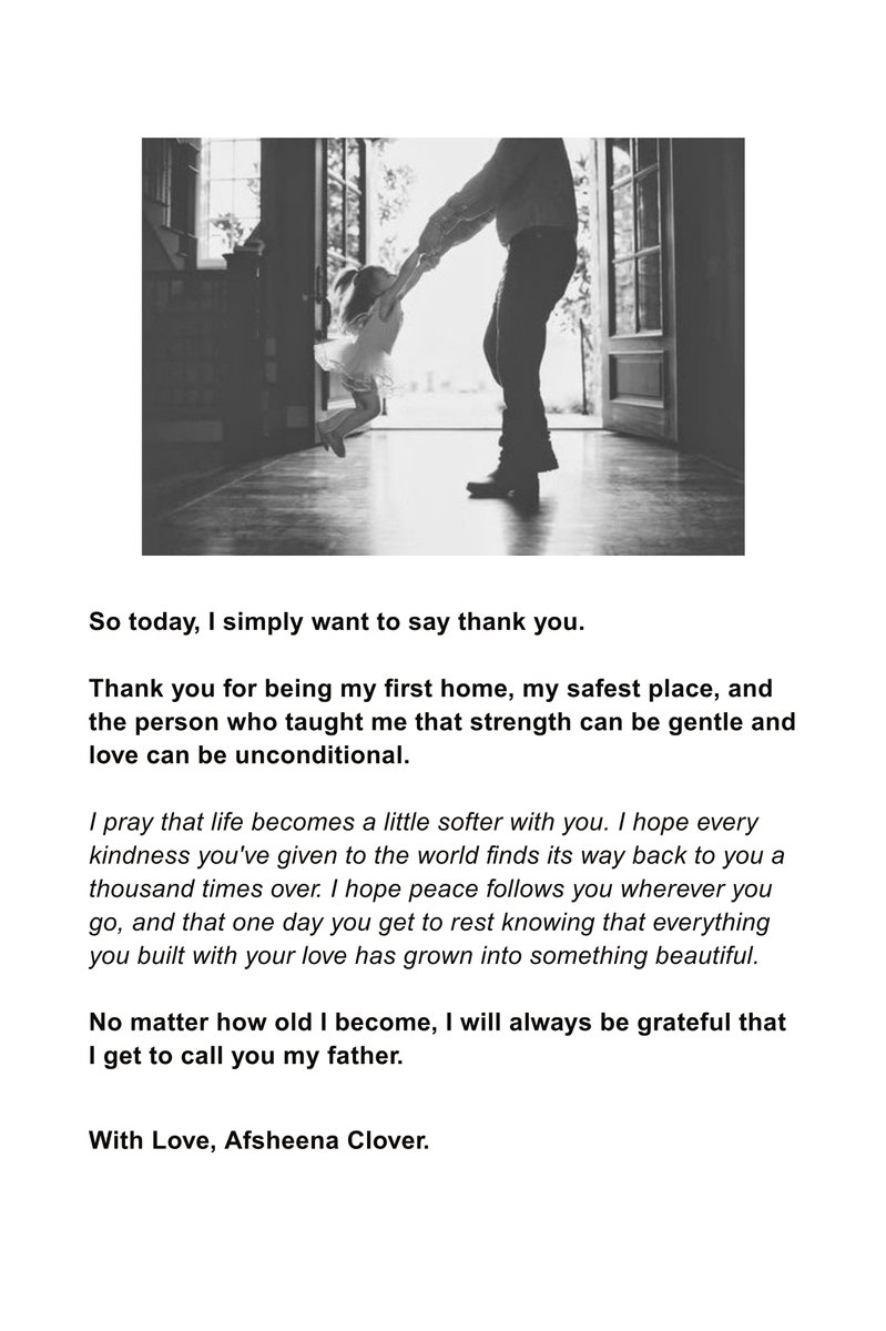 ethserlune's tweet photo. Some people spend a lifetime looking for a safe place. I was lucky enough to be raised by mine.

For the man who taught me what love looks like, without ever needing to say much. 🤍 https://t.co/QyDucDxEEx