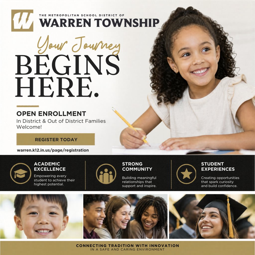 msdwarren's tweet photo. Your journey starts at Warren Township! Open enrollment is available for both in-district and out-of-district families. Discover exceptional academics, meaningful connections, and opportunities that help every student thrive. Enroll today: https://t.co/vZhtmIoqCz https://t.co/XDIjCA2eyo
