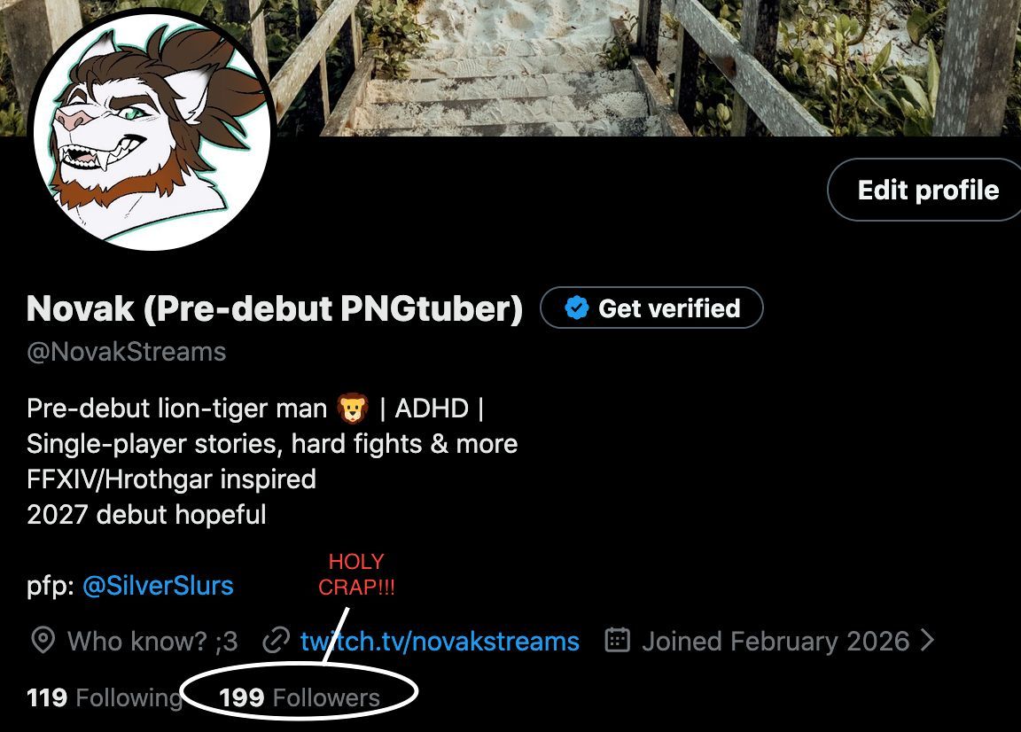 NovakStreams's tweet photo. Guys we're almost @ 200?!?! 

If we get there soon I may actual post a tiny bit of lore I was planning to start next Thursday. A little incentive?? HmmHmmHmmHmmHmm ☺️ https://t.co/yVxed8pM0x