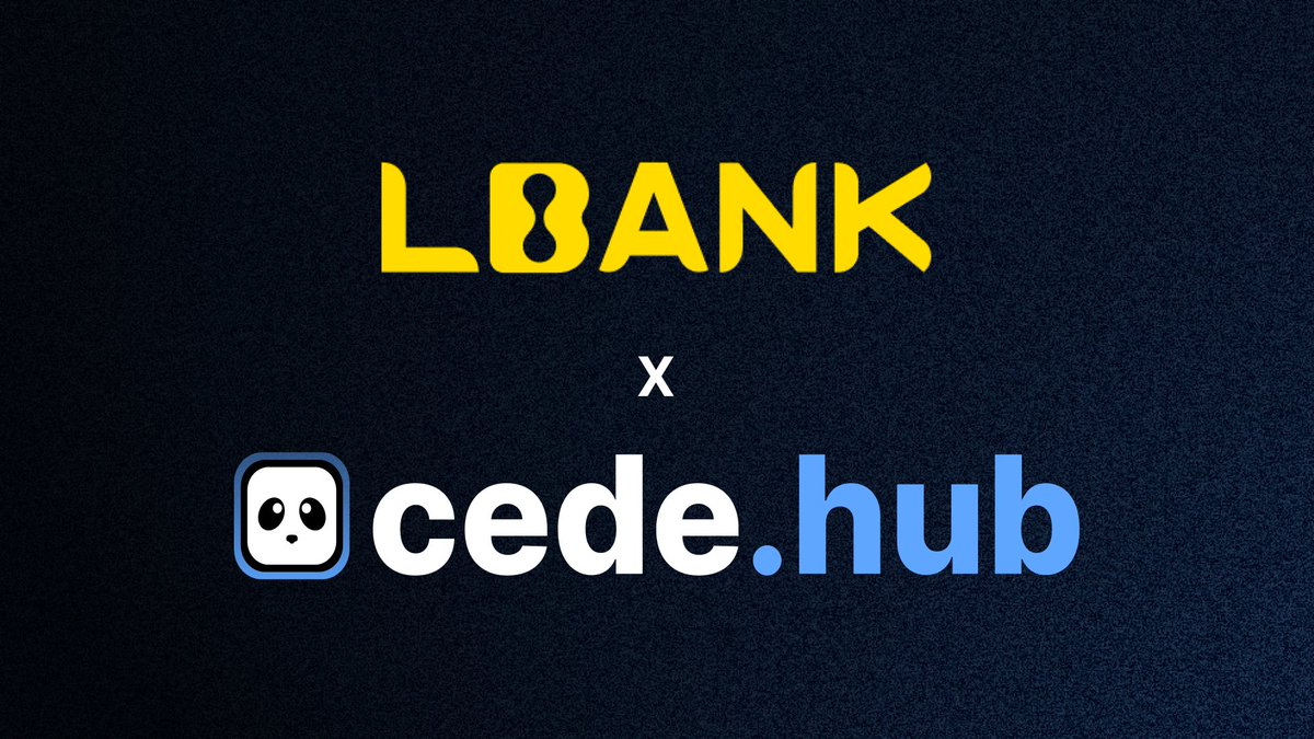 cedehub's tweet photo. 🎉 We are proud to partner with @LBank_Exchange to onboard new crypto traders and drive organic trading volume together in the crypto markets. https://t.co/CAweAt7n9o