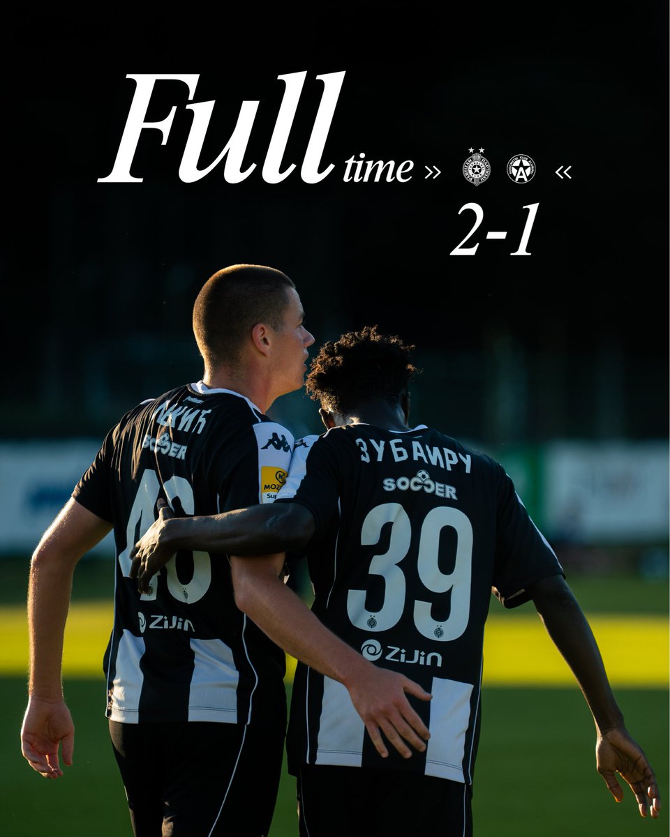 FKPartizanBG's tweet photo. Prva pobeda Partizana na pripremama u Sloveniji ⚫️⚪️ https://t.co/f003bRZcGA