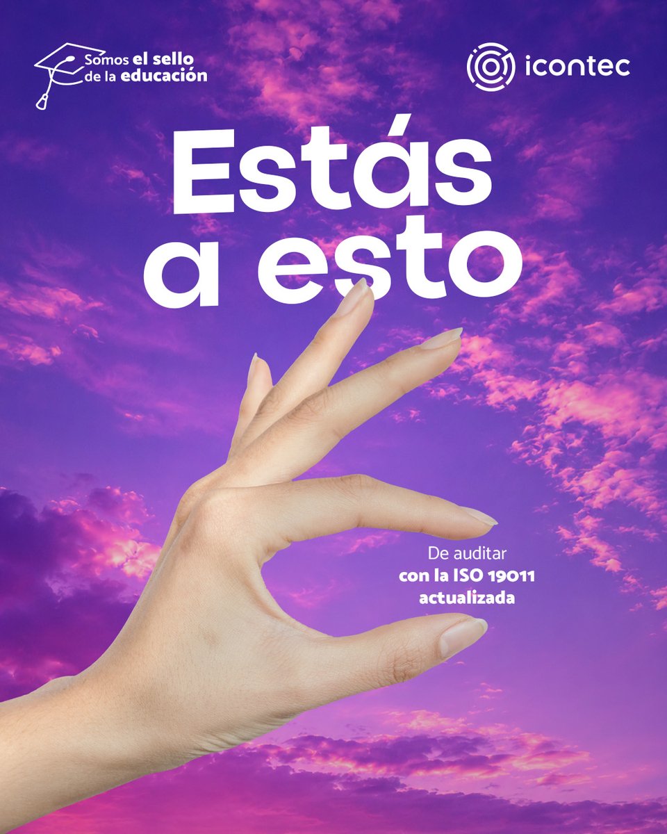 ICONTEC's tweet photo. 👌🎯 Estás a esto de llevar tus auditorías al siguiente nivel.

No dejes pasar la oportunidad de transformar tu perfil con nuestro curso en Directrices para Auditorías de Sistemas de Gestión ISO 19011:2026 + IA.

🚀 Actualízate en el enlace:👉 https://t.co/soI9echDt2 https://t.co/5sMeo83bsu