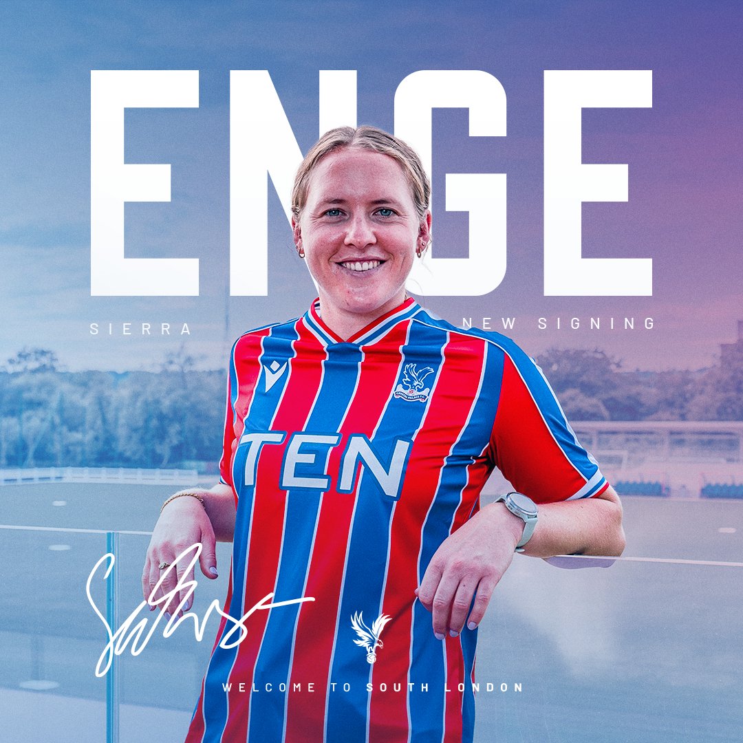 cpfc_w's tweet photo. Sierra Enge is Palace 🦅 https://t.co/FWI42nAoyZ
