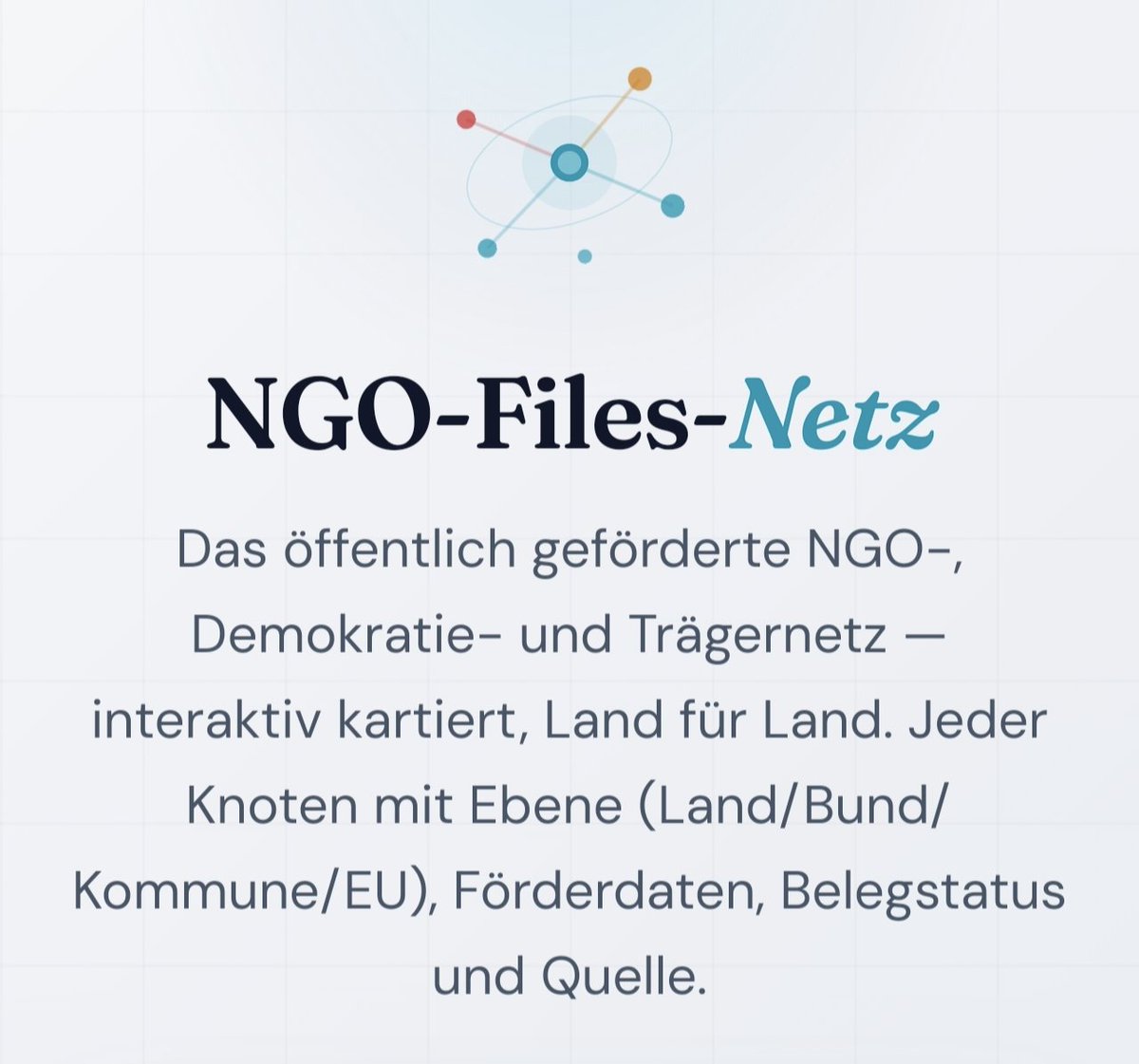 plusdemocratiam's tweet photo. Quellenbasierte Aufklärung über Finanzierung und Netzwerke staatlich geförderter #NGOs.
Organisationen &amp; Netzwerke

🔗 https://t.co/mTyGpPLD40 https://t.co/sxFJN6gvm4