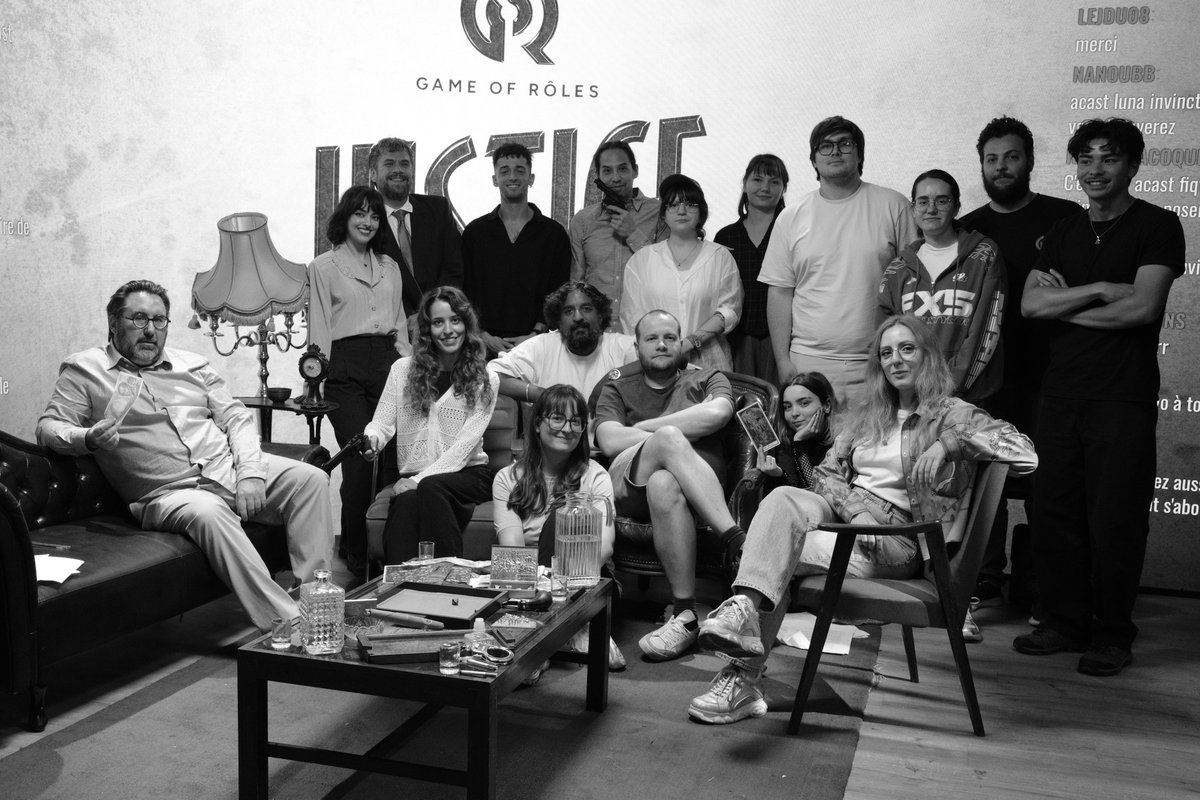 Gofroles's tweet photo. Hier sonnait la fin de Game of Rôles Justice en noir et blanc... quelle aventure !

La production de ce format était un des derniers goals du précédent crowdfunding. Merci à vous de l'avoir suivi ❤️

On se retrouve dimanche pour la préclôture du crowdfunding d'Odyssée ! https://t.co/OV3J27hcFn