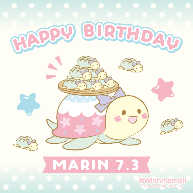 Wishmemell's tweet photo. 7月3日はマリンのお誕生日♪
メルはマリン手作りのメロンパンが大好きなの！
ふわふわで甘くて、すっごくおいしいんだよ♡ https://t.co/tlpGa9HQKA