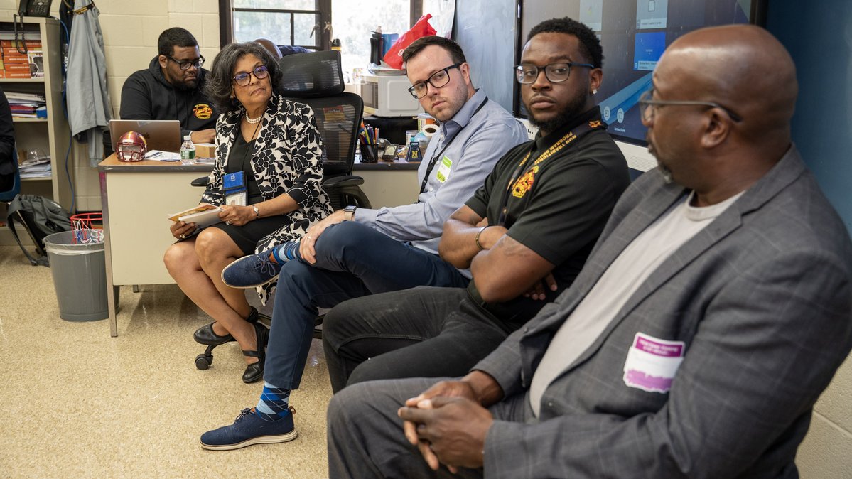 pgcps's tweet photo. At the 2nd Restorative Practices Statewide Retreat, PGCPS and MSDE came together with educators and community partners to explore ways to build more caring, connected school communities so students feel safe, supported, and ready to learn! #PGCPSProud https://t.co/ArJnZ2YSg7