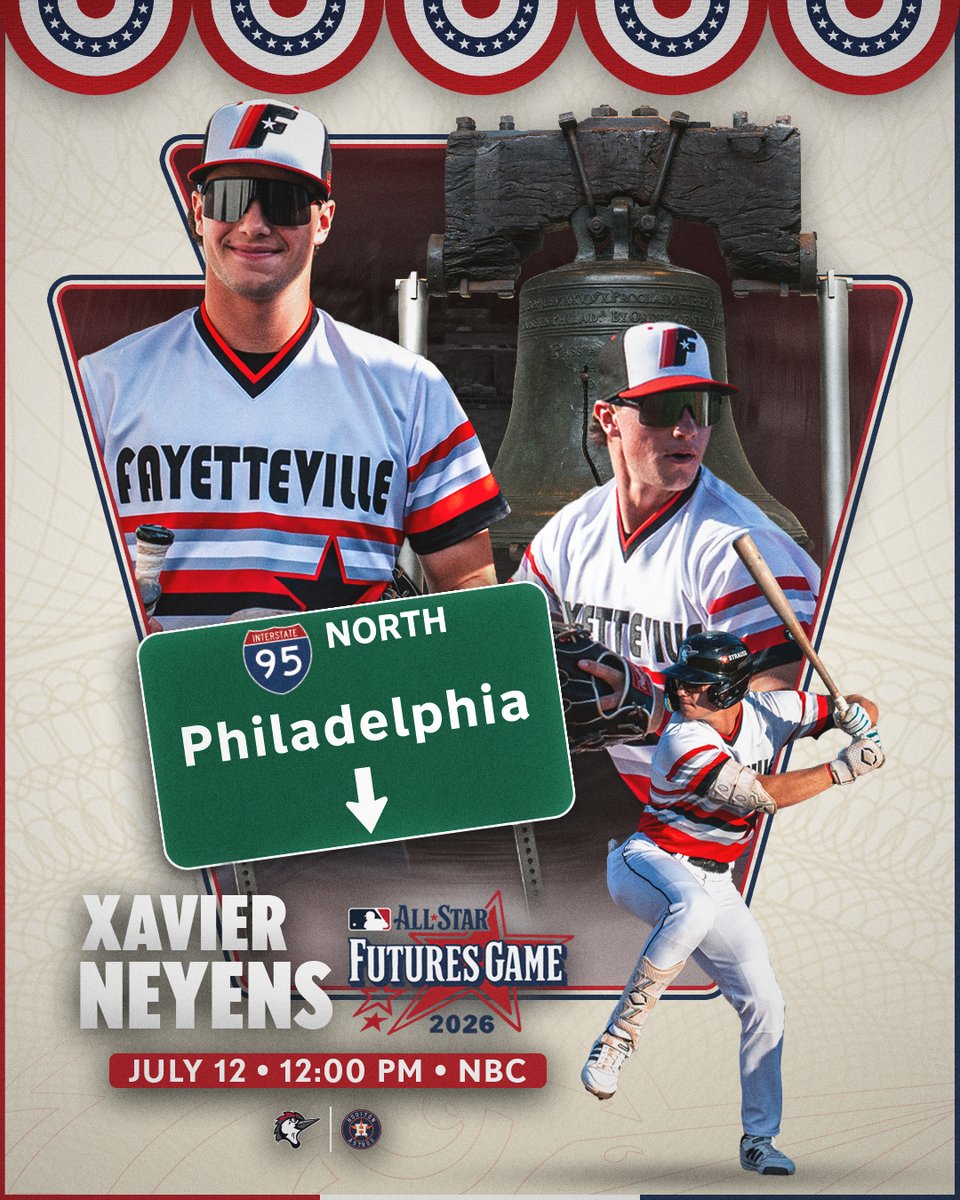 WoodpeckersNC's tweet photo. Xavier Neyens is Futures Game bound!

He has been added to the American League roster for the July 12th game in Philadelphia, joining Kevin Alvarez. https://t.co/OLb39AnTTd