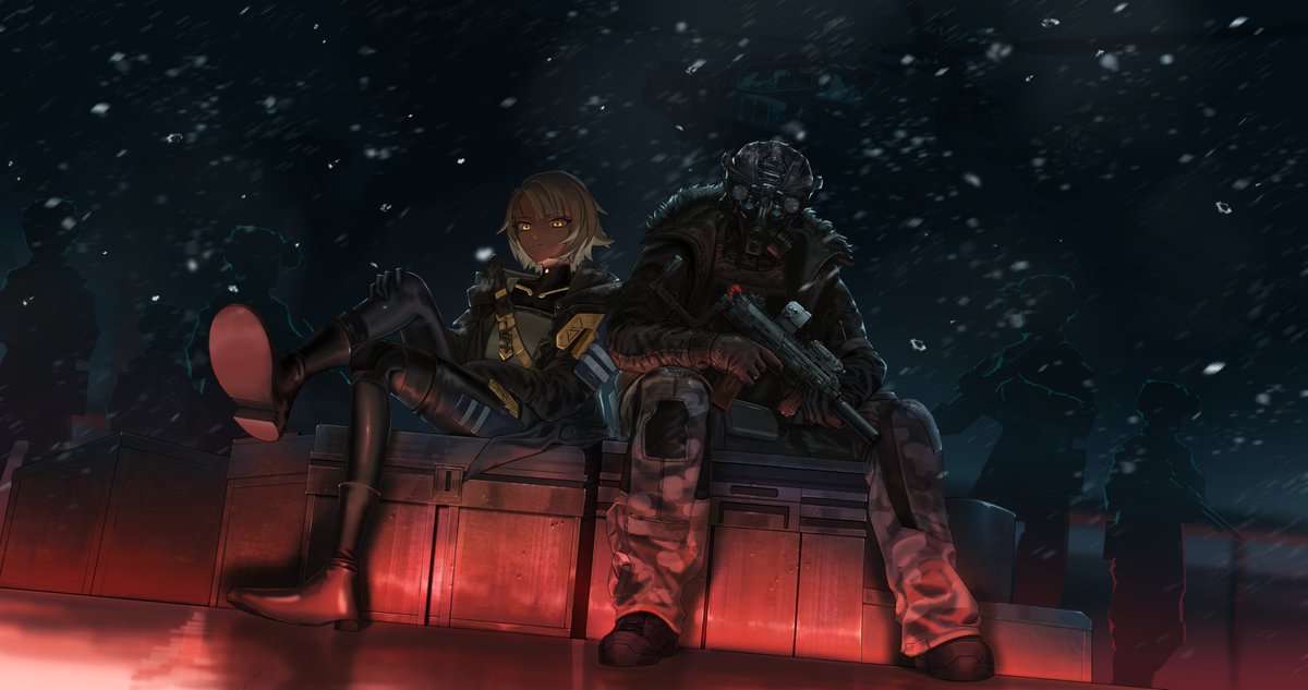 honoo_999's tweet photo. Girls' Frontline 2 x Escape from Tarkov
Vector &amp; The Wedge

"Would you rather burn alive or choke to death on gas?
Either way, suffering is the only guarantee."

#GirlsFrontline2Exilium #gfl2exilium #EscapefromTarkov #Tarkov https://t.co/xYd2t3kGvU