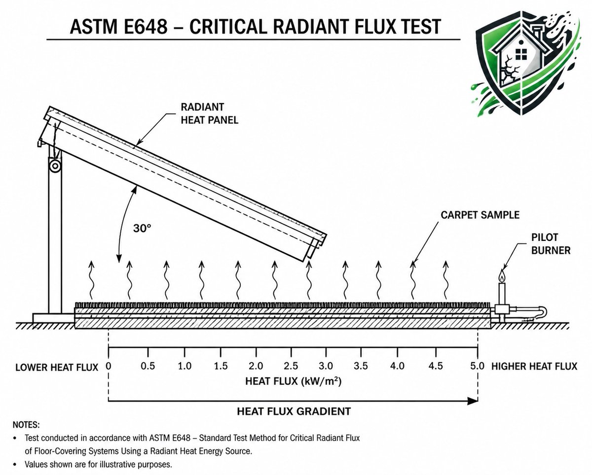 PFFPD_Forensics's tweet photo. From a fire science standpoint, when does a floor become fuel?
Critical Radiant Flux (kW/m²) is the heat threshold for flame spread.
#FireScience #Forensics
Contact: 443-332-8527
Request a forensic property damage review:
https://t.co/gk1rIisK67 https://t.co/3YiQqbmUKV