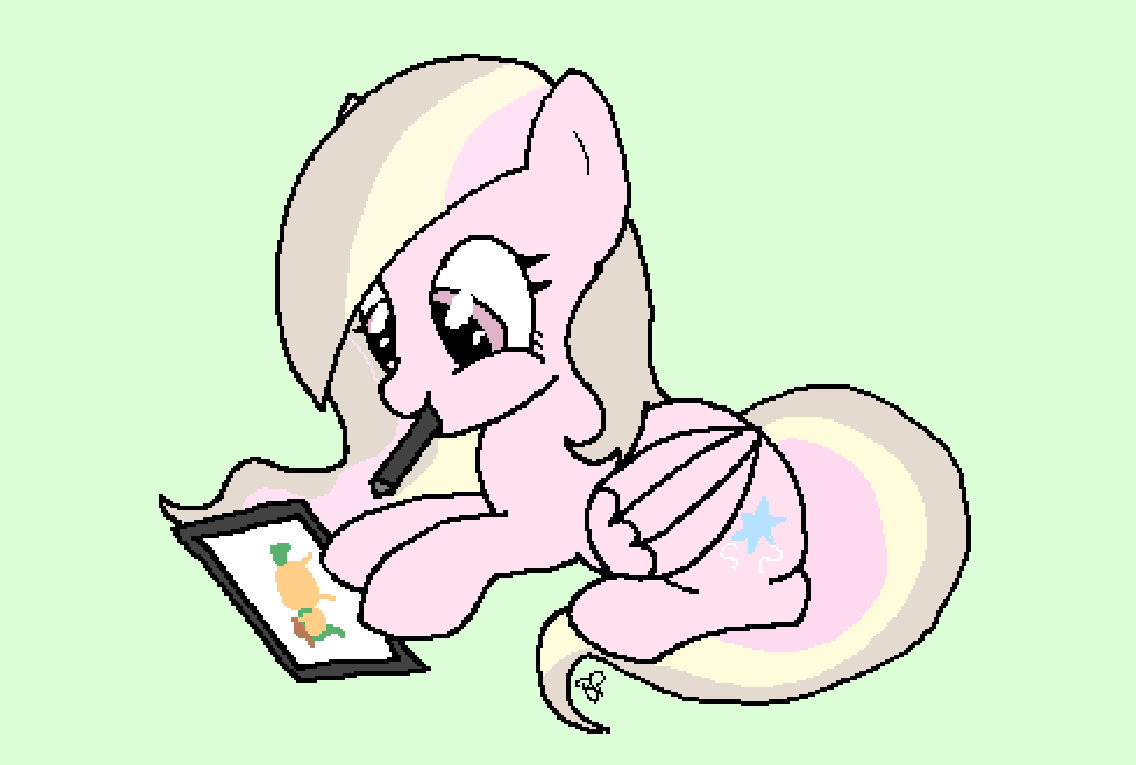 boozepony's tweet photo. I drew the very colourful @Lilytheflowerl's OC! https://t.co/nQWxdFPo1t