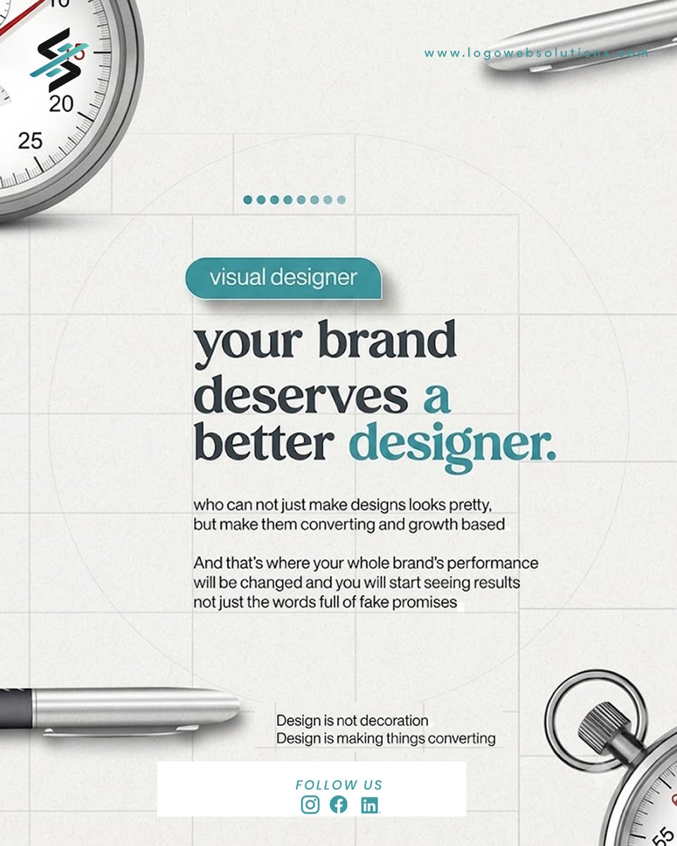 l_websolutions's tweet photo. Stop paying for designs that only look good to you. Pay for designs that perform for your audience.

If your current creative strategy leaves you with nothing but pretty files and flat revenue, it’s time for an upgrade.

#LogoWebSolutions #VisualDesign #ConversionRateOptimization https://t.co/LBoENrGqq5