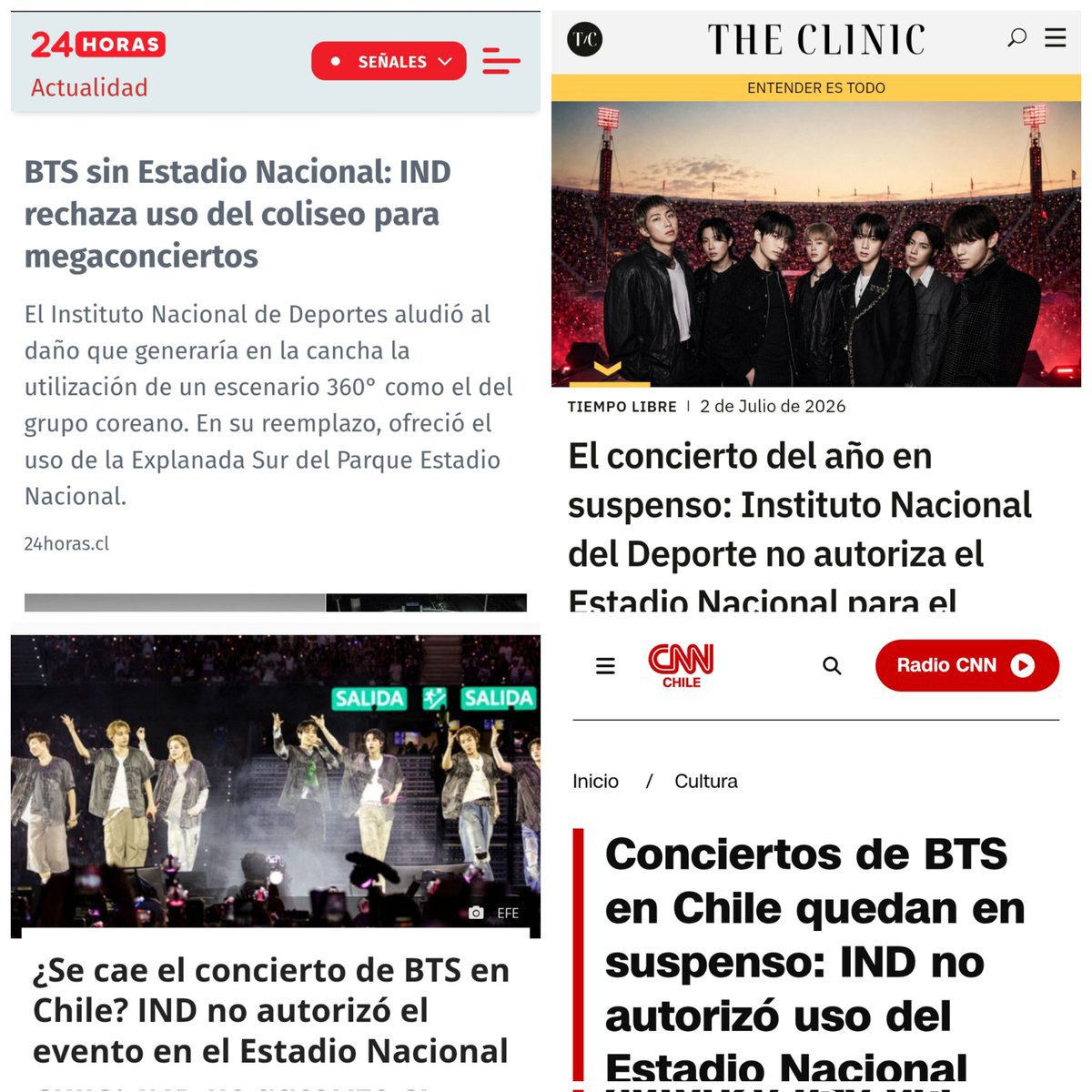 pjmIesviu's tweet photo. MOVAMONOS Y AYUDEMOS A NUESTRAS HERMANAS CHILENAS, LO QUE ESTAN PASANDO ES INAUDITO. Espero de corazón que puedan arreglar todo esto, esos conciertos en chile tienen que realizarse, hagan ruido y que este problema solo sea un mal dolor de cabeza y no realidad 🙏👇

@dgmedioschile @INDChileOficial 

EXIGIMOS ESCLARECER ESTA INFORMACIÓN A LA BREVEDAD, ARMY CHILE SE MERECE RESPUESTAS.