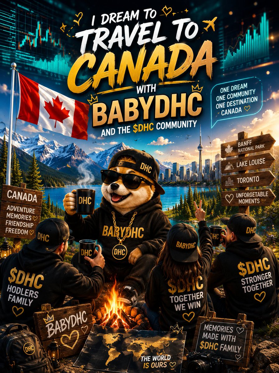 HambaAllah1121's tweet photo. I dream of going on holiday to Canada with BABYDHC and the $DHC community.

@Crazypaperbag @hugh_stiel 

#BabyDHC #TipsDay #DogeHeadCoin #Solana #Web3 https://t.co/2K12ypq4bR
