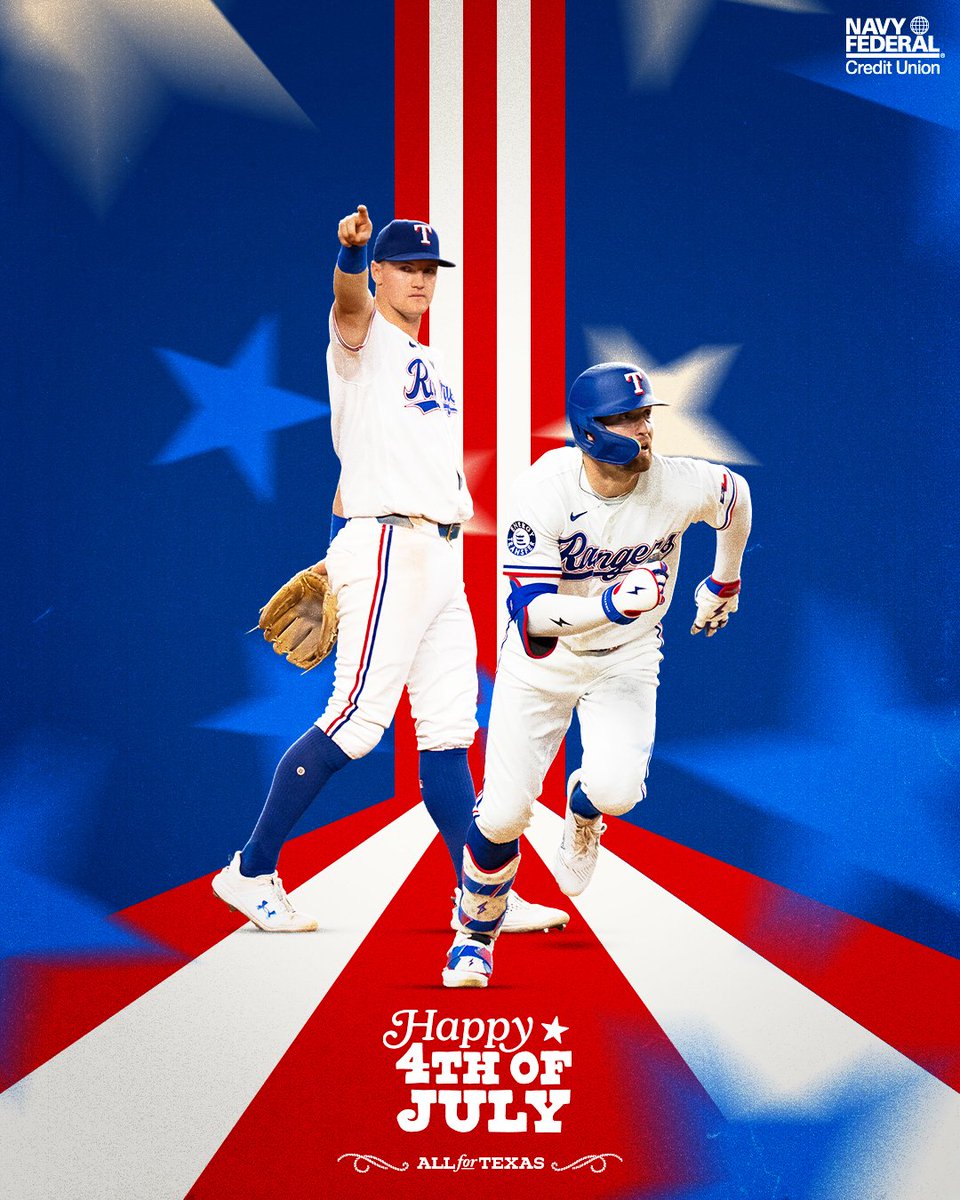 Rangers's tweet photo. Happy 250, America! 🇺🇸 https://t.co/tezlQ9LVR4