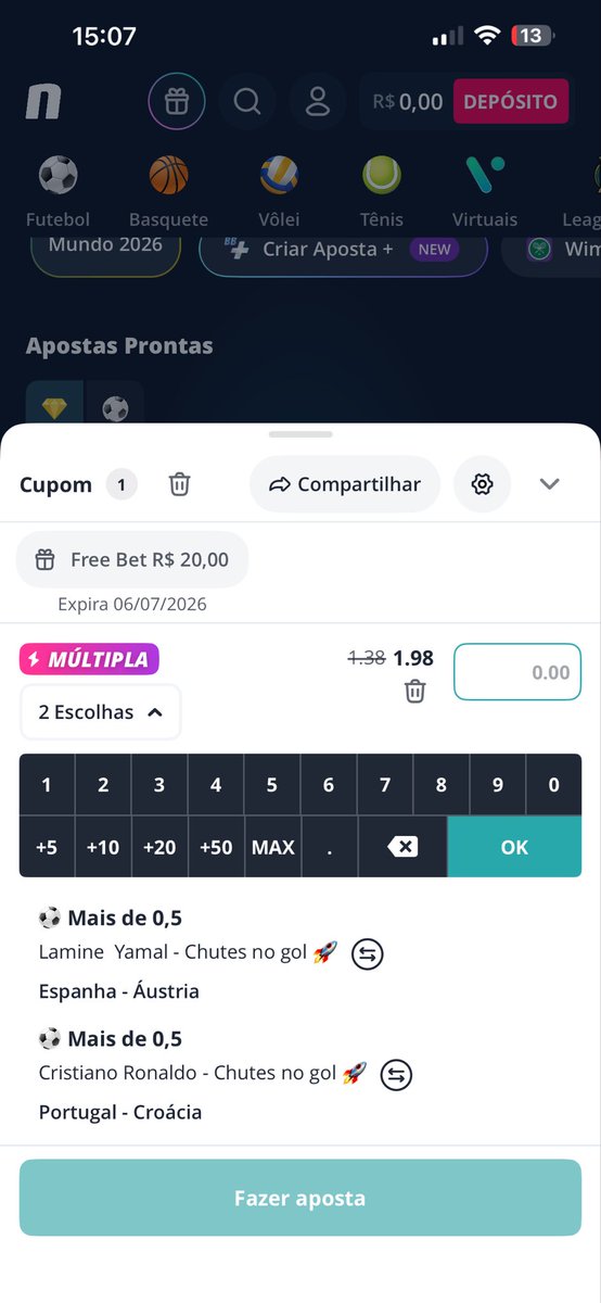 vitor_agusto's tweet photo. @MTips01 Não é a melhor aposta do dia ? https://t.co/aw0MT3Hfz2