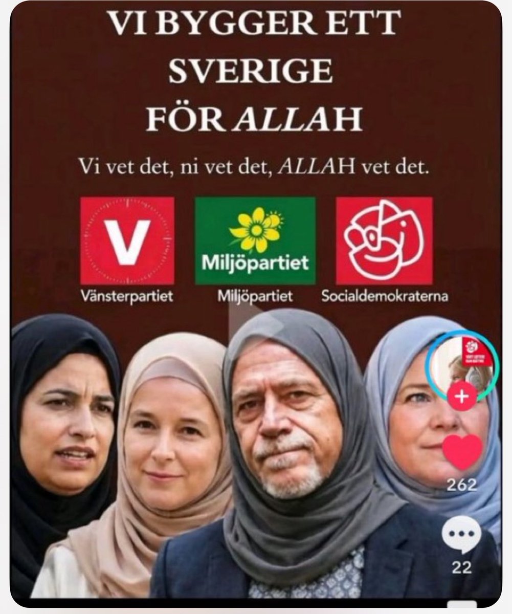 katjanouch's tweet photo. Hur kan nån ens fundera på att rösta rödgrönislamonazi i höst?
#svpol #migpol #val2026 https://t.co/lMwBPdfiiO