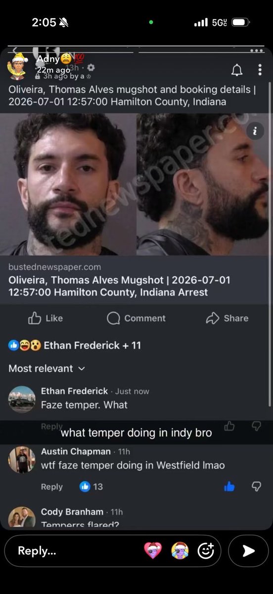 vertjw's tweet photo. Faze temperr catching a dui 15 minutes from my hometown was not on the bingo card https://t.co/hCy8hZprRt