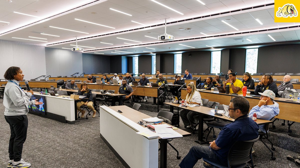 BSU_Sports_Info's tweet photo. Bowie State Athletics recently hosted its 2026 Staff Retreat, bringing together coaches and staff for collaboration, development, and alignment for the year ahead. 

Special thanks to Dr. Ingrid Wicker McCree for speaking with our staff.

#BulldogNation | #BiteDown https://t.co/P8mHG2FDx2