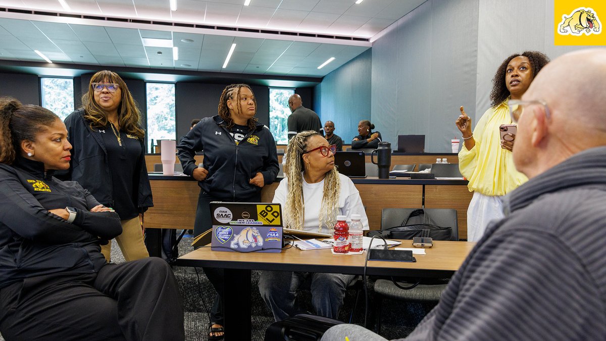 BSU_Sports_Info's tweet photo. Bowie State Athletics recently hosted its 2026 Staff Retreat, bringing together coaches and staff for collaboration, development, and alignment for the year ahead. 

Special thanks to Dr. Ingrid Wicker McCree for speaking with our staff.

#BulldogNation | #BiteDown https://t.co/P8mHG2FDx2